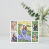 Carte Postale Créez votre propre collage de 5 photos (Debout devant)