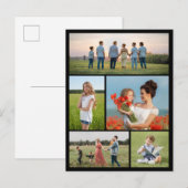 Carte Postale Créez votre propre collage de 5 photos (Devant / Derrière)