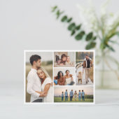 Carte Postale Créez votre propre collage de 5 photos (Debout devant)