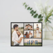 Carte Postale Créez votre propre collage de 5 photos (Debout devant)