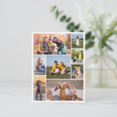 Carte Postale Créez votre propre collage de 8 photos (Debout devant)