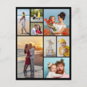 Carte Postale Créez votre propre collage de 8 photos (Devant)