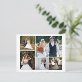 Carte Postale Créez Votre Propre Collage De Mariage De 5 Photos (Debout devant)