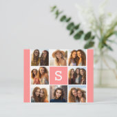 Carte Postale Créez votre propre collection Instagram Monogramme (Debout devant)