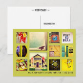 Carte Postale Créez votre propre composition de photos carrées p (Devant / Derrière)