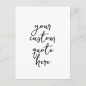 Carte Postale Créez votre propre devis (Devant)