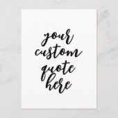 Carte Postale Créez votre propre devis (Devant)