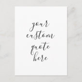 Carte Postale Créez votre propre devis (Devant)