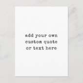 Carte Postale Créez votre propre devis (Devant)