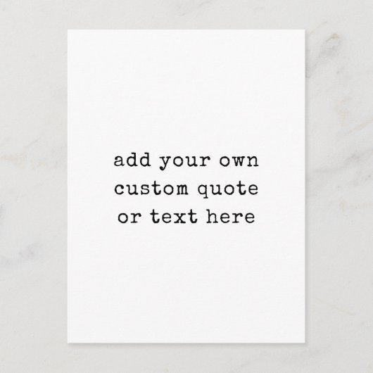 Carte Postale Créez votre propre devis (Devant)