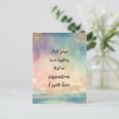 Carte Postale Créez votre propre devis de motivation océanique D (Debout devant)