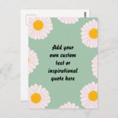 Carte Postale Créez votre propre devis de motivation pour les fl (Devant / Derrière)