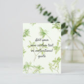 Carte Postale Créez votre propre devis personnalisé - Botanique (Debout devant)