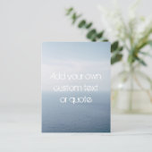 Carte Postale Créez votre propre devis personnalisé - Océan (Debout devant)