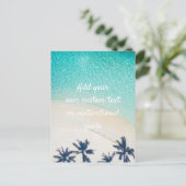 Carte Postale Créez votre propre devis personnalisé - Plage (Debout devant)