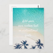 Carte Postale Créez votre propre devis personnalisé - Plage (Devant / Derrière)