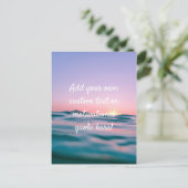 Carte Postale Créez votre propre devis personnalisé - Sunset Sea (Debout devant)