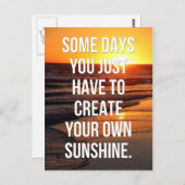 Carte Postale Créez votre propre devis Sunshine (Devant / Derrière)