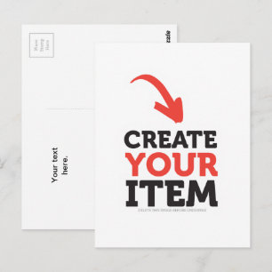 Carte Postale CRÉEZ-VOTRE-PROPRE DIY Personnalisé téléchargez vo