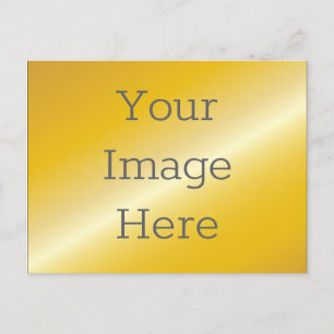 Carte Postale Créez votre propre Faux Metallic 14k Gold