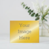 Carte Postale Créez votre propre Faux Metallic 14k Gold (Debout devant)