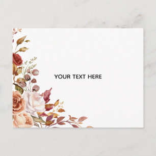 Carte Postale Créez Votre Propre Floral