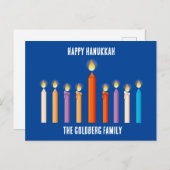 Carte Postale Créez votre propre Hanoukka heureuse (Devant / Derrière)