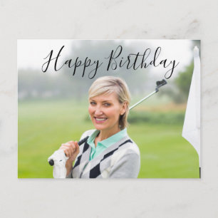 Carte Postale Créez votre propre Joyeux Anniversaire au golfeur 