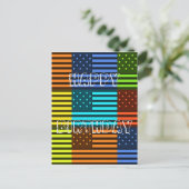 Carte Postale Créez votre propre Joyeux Anniversaire Drôle USA (Debout devant)