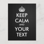 Carte Postale Créez votre propre "Keep Calm and Carry On" (métal (Devant)