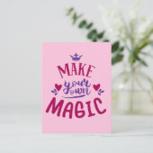 Carte Postale Créez Votre Propre Magie (Debout devant)