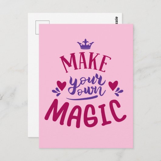 Carte Postale Créez Votre Propre Magie (Devant / Derrière)