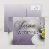 Carte Postale Créez votre propre Mariage de juin violet (Devant / Derrière)