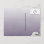 Carte Postale Créez votre propre Mariage de juin violet (Dos)
