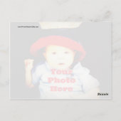 Carte Postale Créez votre propre Modèle de cadeaux photo (Dos)