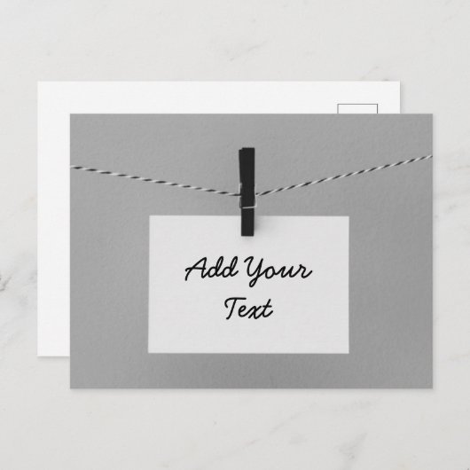 Carte Postale Créez Votre Propre Note Personnalisez-La (Devant / Derrière)