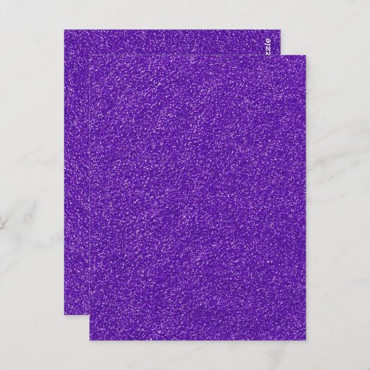 Carte Postale Créez votre propre Parties scintillant violette (Devant / Derrière)