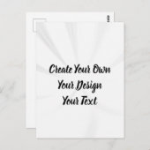 Carte Postale Créez votre propre personnalisation (Devant / Derrière)
