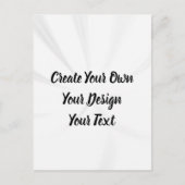 Carte Postale Créez votre propre personnalisation (Devant)