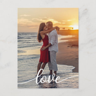 Carte Postale Créez Votre Propre Photo de Couple Romantique de S