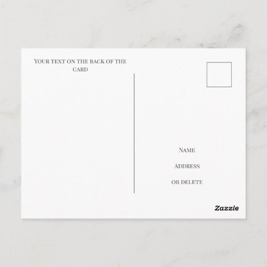 Carte Postale Créez votre propre photo d'été (Dos)