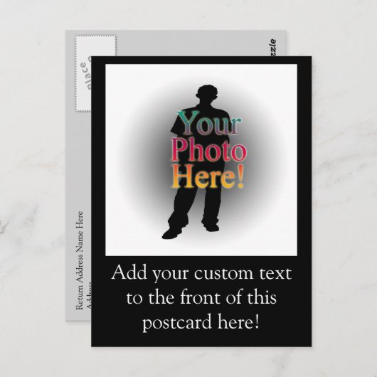 Carte Postale Créez votre propre photo personnalisée (Devant / Derrière)