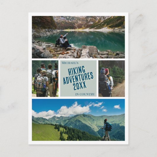 Carte Postale Créez votre propre randonnée de randonnée photos (Devant)