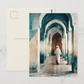 Carte Postale Crème bleue maure de Marrakech (Devant / Derrière)