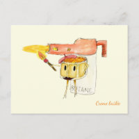 Crème Brûlée Désossée Dessert Drôle Cartoon Humour