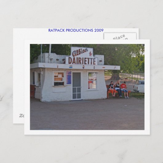 CARTE POSTALE CRÈME DE GLACE (Devant / Derrière)