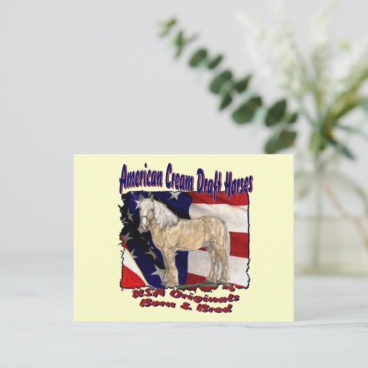 Carte postale Crème Drapeau Torn (Debout devant)