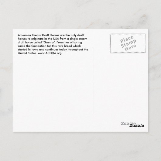 Carte postale Crème Drapeau Torn (Dos)