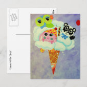 Carte Postale Crème Du Nuage (Devant / Derrière)