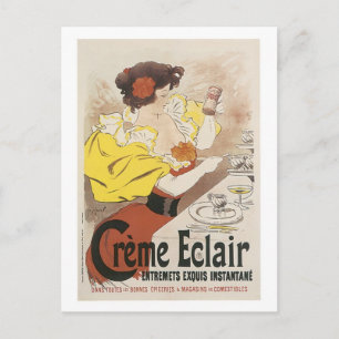 Carte Postale Crème Éclair Entremets Exquis Instantané Ad